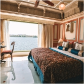 Inside the suites of Taj Lake Palace